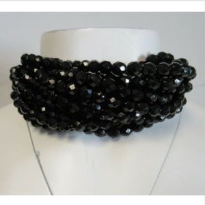 YVES SAINT LAURENT black choker necklace